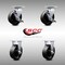 Service Caster 6 Inch SS Glass Filled Nylon Caster Set with Ball Bearings 2 Brakes 2 Rigid SCC SCC-SS30S620-GFNB-TLB-2-R-2 - alternate 7